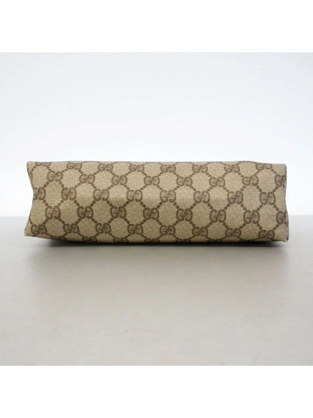Gucci Pouch GG Supreme 156 01 Brown Gold